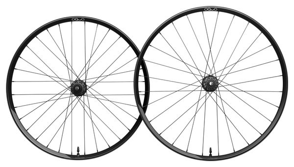 Paire de Roues Oquo Mountain Control MC32TEAM Mullet 29/27.5'' | Boost 15x110 - 12x148 mm | 6 Trous | Gris Anthracite Mat