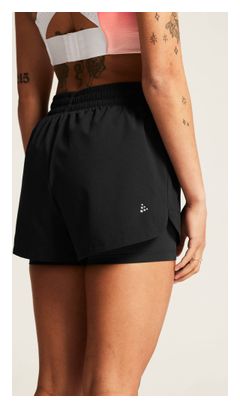 Craft ADV Essence Black Women's 2-in-1 Shorts