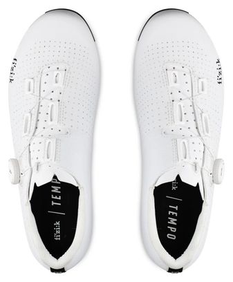 Chaussures Route Fizik Tempo Decos Wide Carbone Blanc (Large)