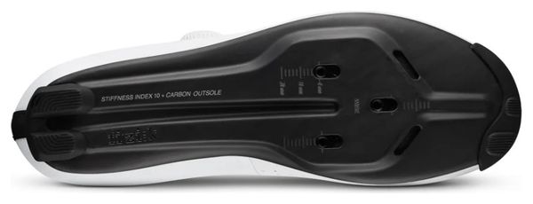 Chaussures Route Fizik Tempo Decos Wide Carbone Blanc (Large)