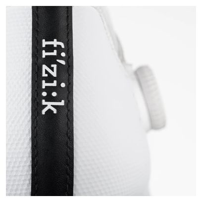 Chaussures Route Fizik Tempo Decos Wide Carbone Blanc (Large)