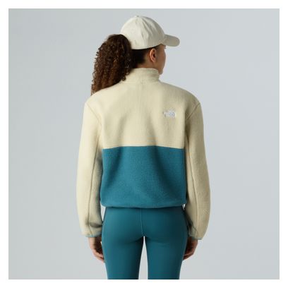 The North Face Yumiori 1/4 Zip Fleece Blau/Beige Damen