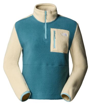 The North Face Yumiori 1/4 Zip Fleece Blau/Beige Damen
