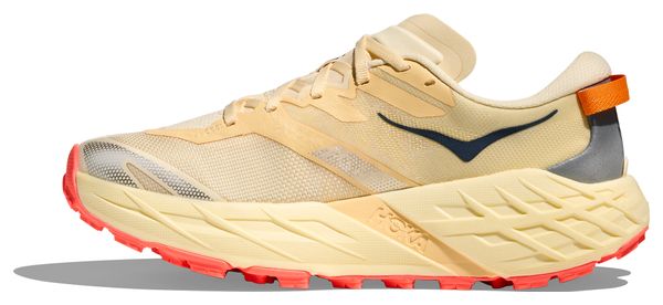 Hoka Speedgoat 7 Trail Shoes Beige/Orange Women's