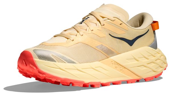 Hoka Speedgoat 7 Trail Shoes Beige/Orange Women's