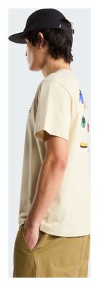Maglietta The North Face Icon Celebration Beige da uomo