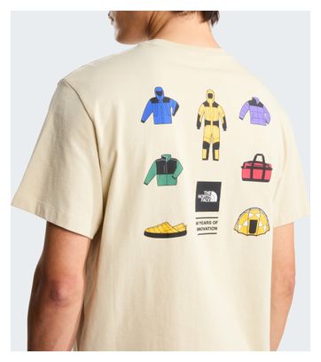 Maglietta The North Face Icon Celebration Beige da uomo