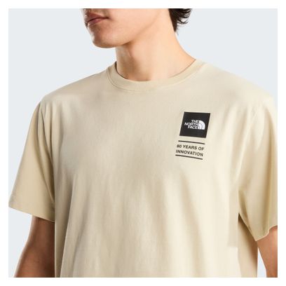 Maglietta The North Face Icon Celebration Beige da uomo