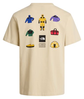 Maglietta The North Face Icon Celebration Beige da uomo