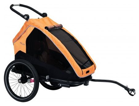 XLC Mono S 20'' Kinderanhänger Anthrazitgrau Orange