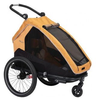 Rimorchio per bambini XLC Mono S 20'' Grigio Antracite Arancio