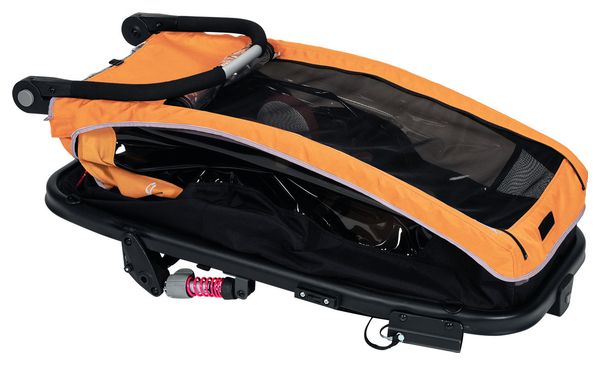 Remolque para niños XLC Mono S 20'' gris antracita naranja