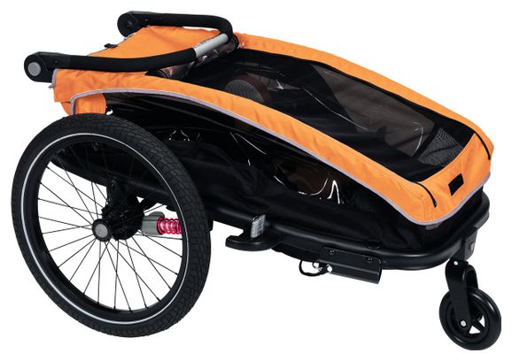 XLC Mono S 20'' Child Trailer Anthracite Grey Orange