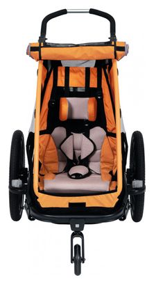 Remolque para niños XLC Mono S 20'' gris antracita naranja