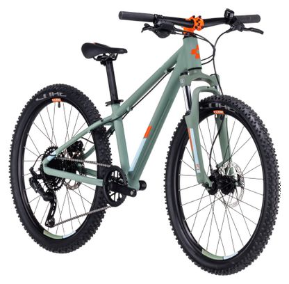 Cube Acid 240 Disc Kids Hardtail MTB microSHIFT Advent 9S 24'' Green 2023 7 - 9 Years Old