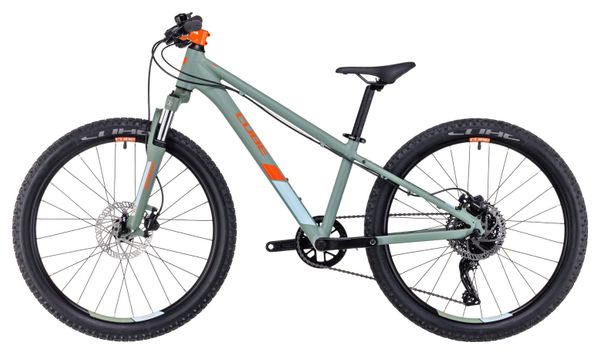 Cube Acid 240 Disc Kids Hardtail MTB microSHIFT Advent 9S 24'' Green 2023 7 - 9 Years Old