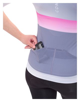 Compressport Stream paars damesshirt met korte mouwen