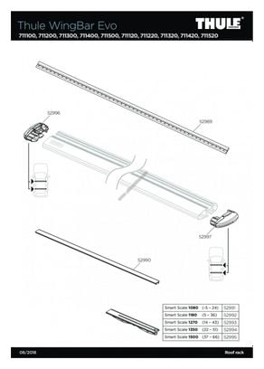 Thule 52996 embout gauche WingBar Evo-THULE