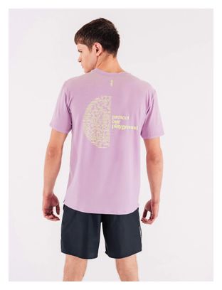 Kurzarmshirt Circle Iconic Manifesto Lila
