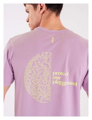 Kurzarmshirt Circle Iconic Manifesto Lila