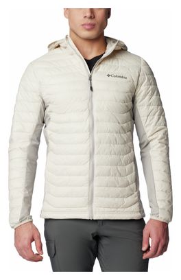 Giacca Columbia Powder Pass con cappuccio bianco