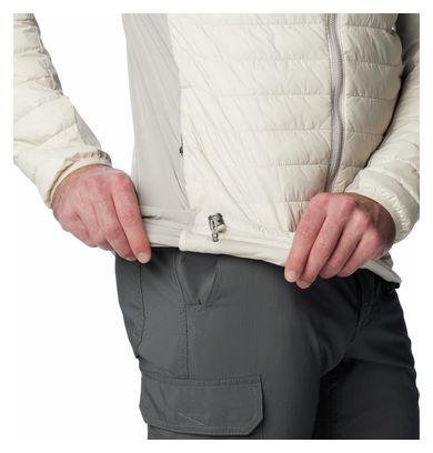 Chaqueta con capucha Columbia Powder Pass Blanca