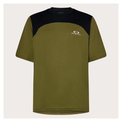 Maillot Manches Courtes Oakley Free Ride Vert