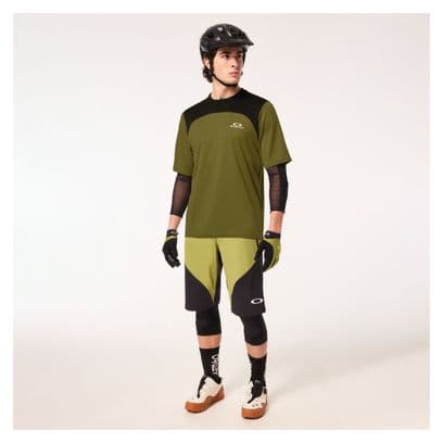 Maillot Manches Courtes Oakley Free Ride Vert
