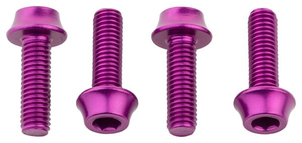 Wolf Tooth Water Bottle Cage Bolts (x4) M5x15 mm Purple