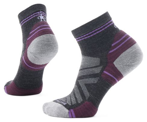Smartwool Targeted Cushion Ankle Wandersocken für Damen, grau/lila