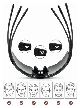 Lunettes de cyclisme West Biking HD Coated UV400 Ecran panoramique Silver