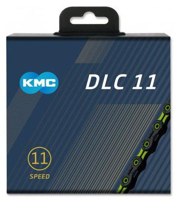 Chaine KMC DLC11 118 Maillons 11V Noir/Vert