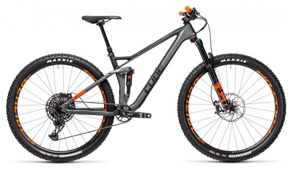 Cube Stereo 120 HPC TM 29 Full Suspension MTB Sram GX NX Eagle 12S 29''  Flash Grey Orange 2021