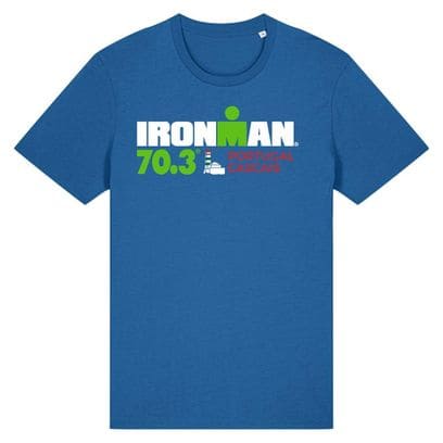 Ironman 70.3 Portugal-Cascais Kurzarm T-Shirt Royal Blau Herren