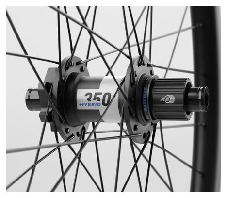 Paire de Roues Oquo Mountain Control MC32TEAM POWER Mullet 29/27.5'' | Boost 15x110 - 12x148 mm | 6 Trous | Gris Anthracite Mat
