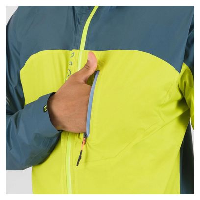 Karpos Heren Lavaredo Rain Evo Waterdichte Jas Geel/Blauw