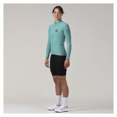 Maglia a maniche lunghe LeBram Race donna blu mezza stagione turchese
