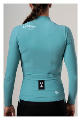 Maglia a maniche lunghe LeBram Race donna blu mezza stagione turchese