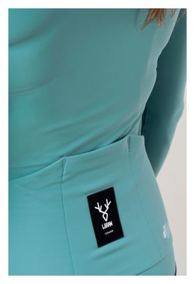 Maglia a maniche lunghe LeBram Race donna blu mezza stagione turchese