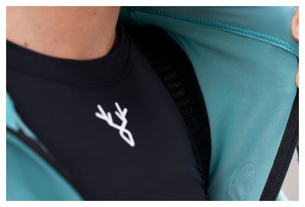 Maglia a maniche lunghe LeBram Race donna blu mezza stagione turchese
