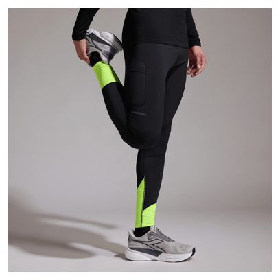 Gore Wear Concurve Hardloop Hybride Thermo Panty Zwart/Geel voor Heren