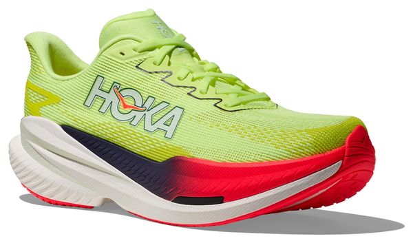 Hoka Mach X 3 hardloopschoenen geel/rood heren