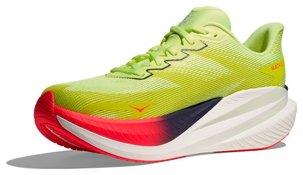 Hoka Mach X 3 hardloopschoenen geel/rood heren