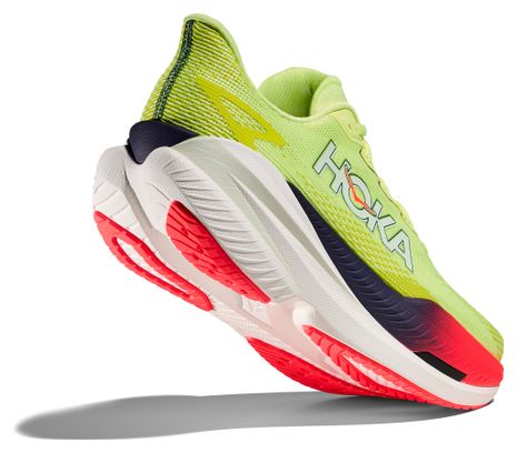 Hoka Mach X 3 hardloopschoenen geel/rood heren