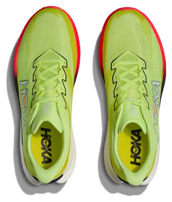 Hoka Mach X 3 hardloopschoenen geel/rood heren