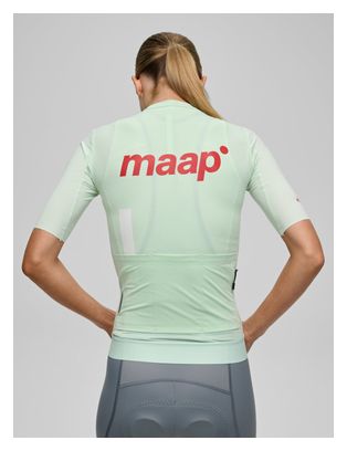 Camiseta de manga corta Maap Training 2.0 verde para mujer