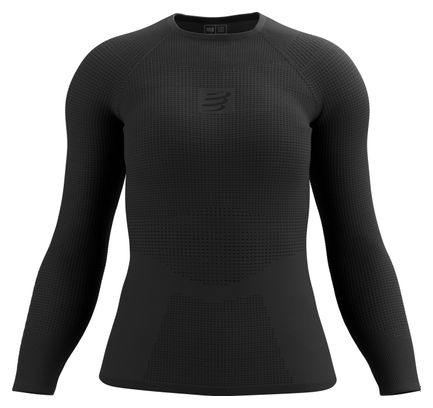 Maillot manches longues Femme Compressport On/Off Base Layer Noir