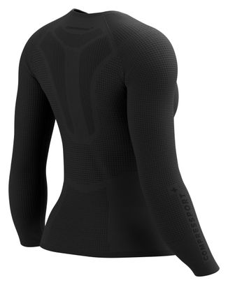 Maillot manches longues Femme Compressport On/Off Base Layer Noir