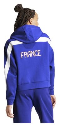 Sweat à capuche adidas Performance Team France Bleu Femme