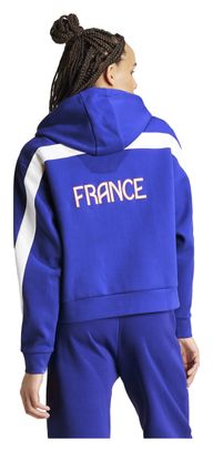 adidas Performance Team France Blue Women's Hoodie